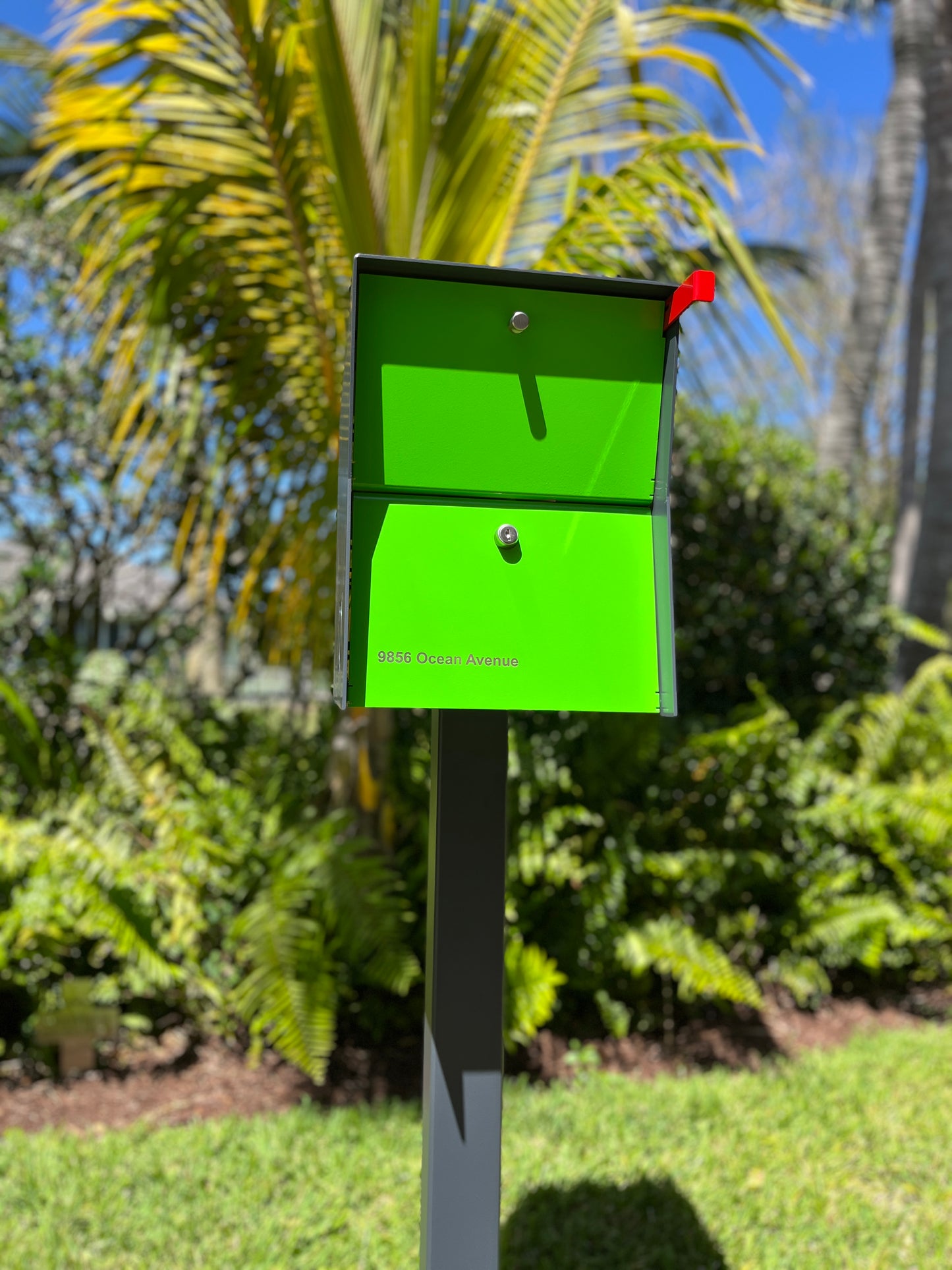 NEW! The UpTown Box Locking Package Dropbox in COCONUT - Modern Mailbox