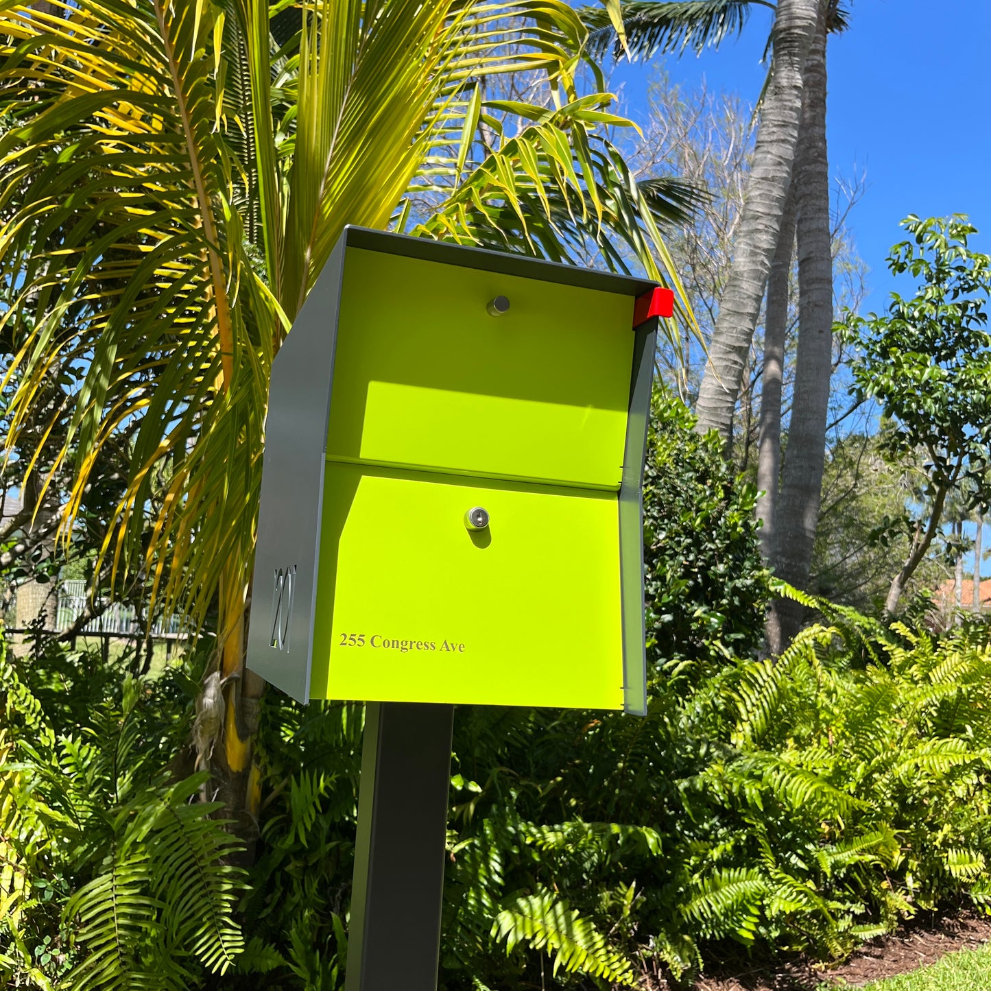 NEW! The UpTown Box Locking Package Dropbox in COCONUT - Modern Mailbox