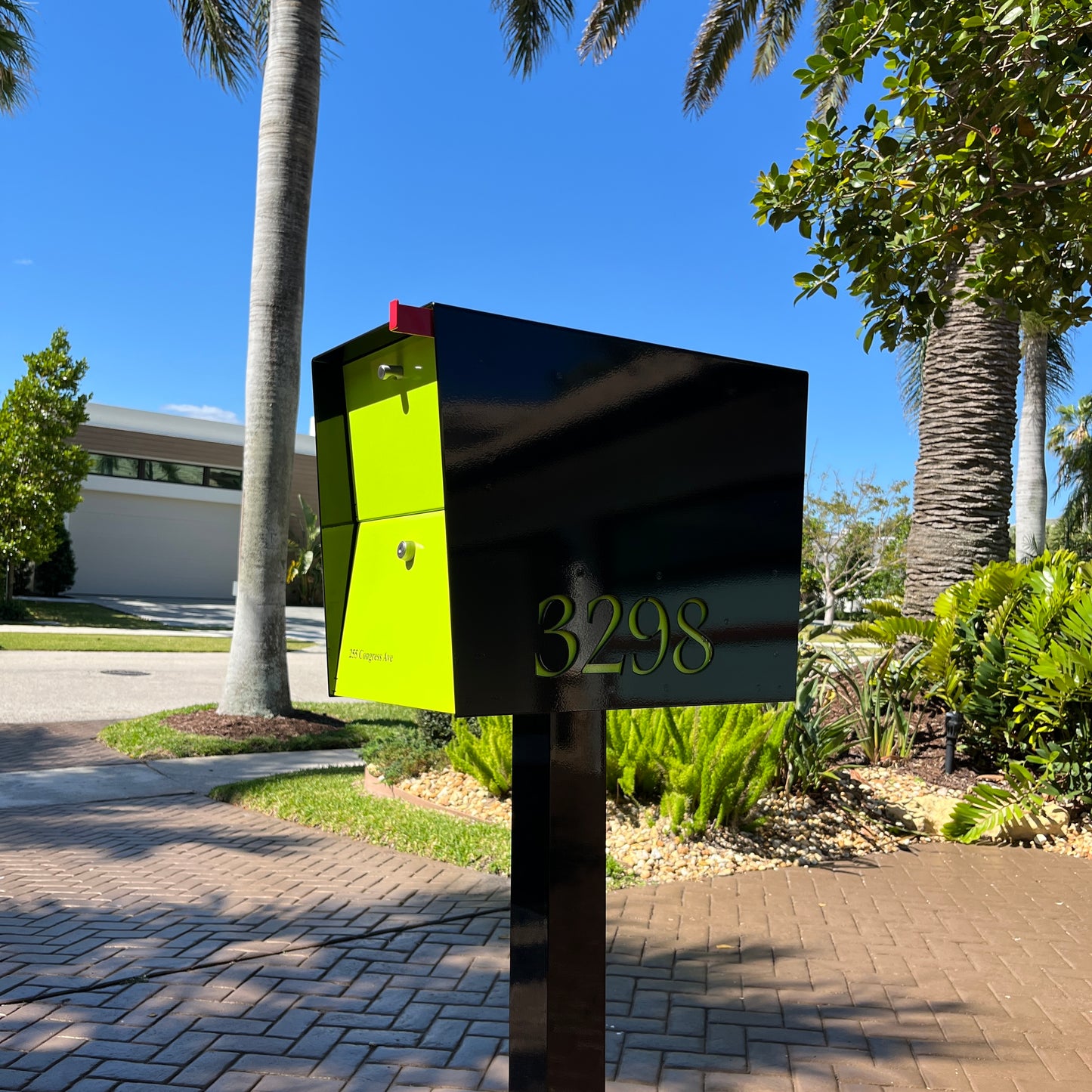NEW! The UpTown Box Locking Package Dropbox in JET BLACK - Modern Mailbox