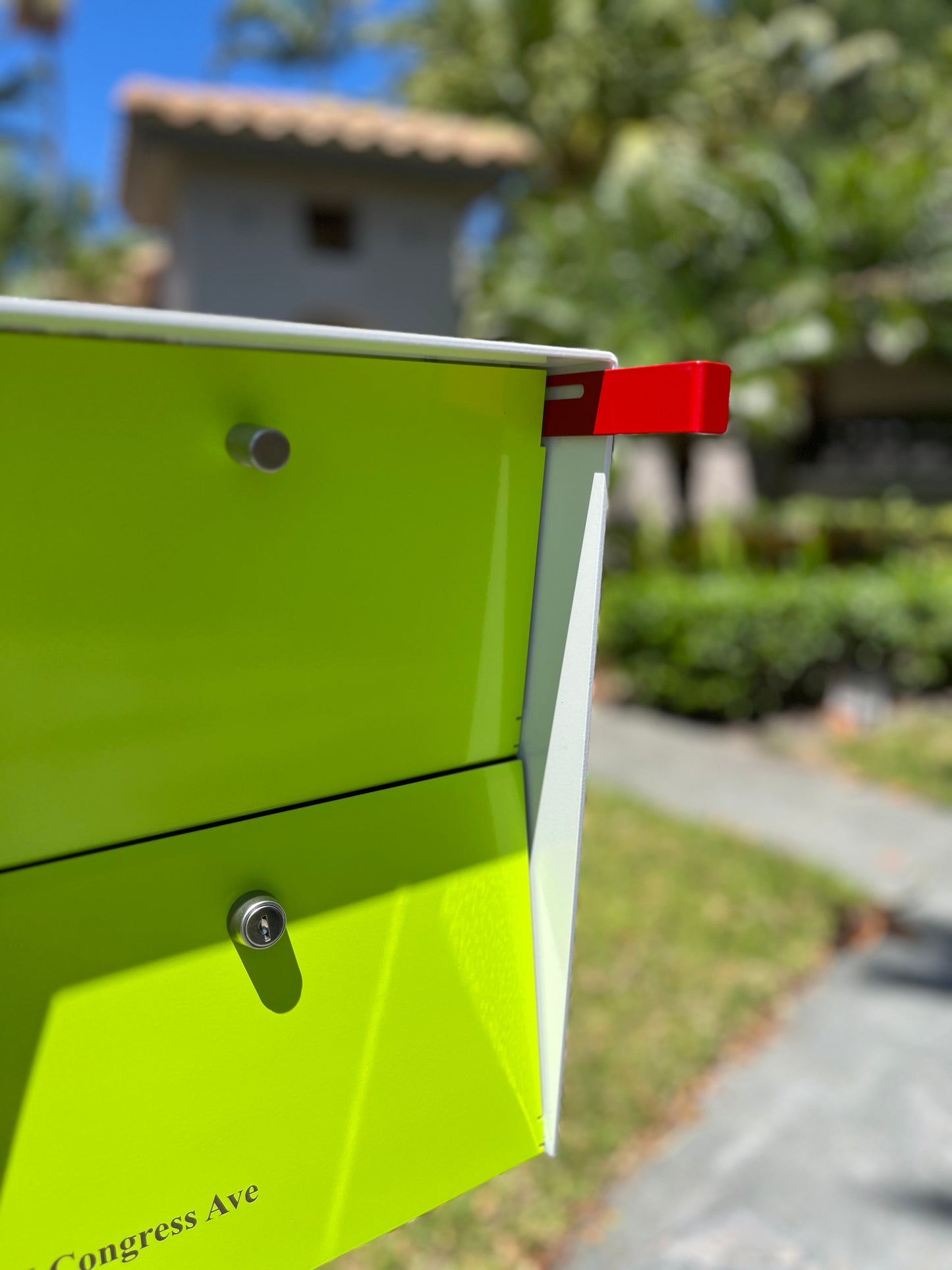 NEW! The Retrobox Locking Package Dropbox in COCONUT - Modern Mailbox