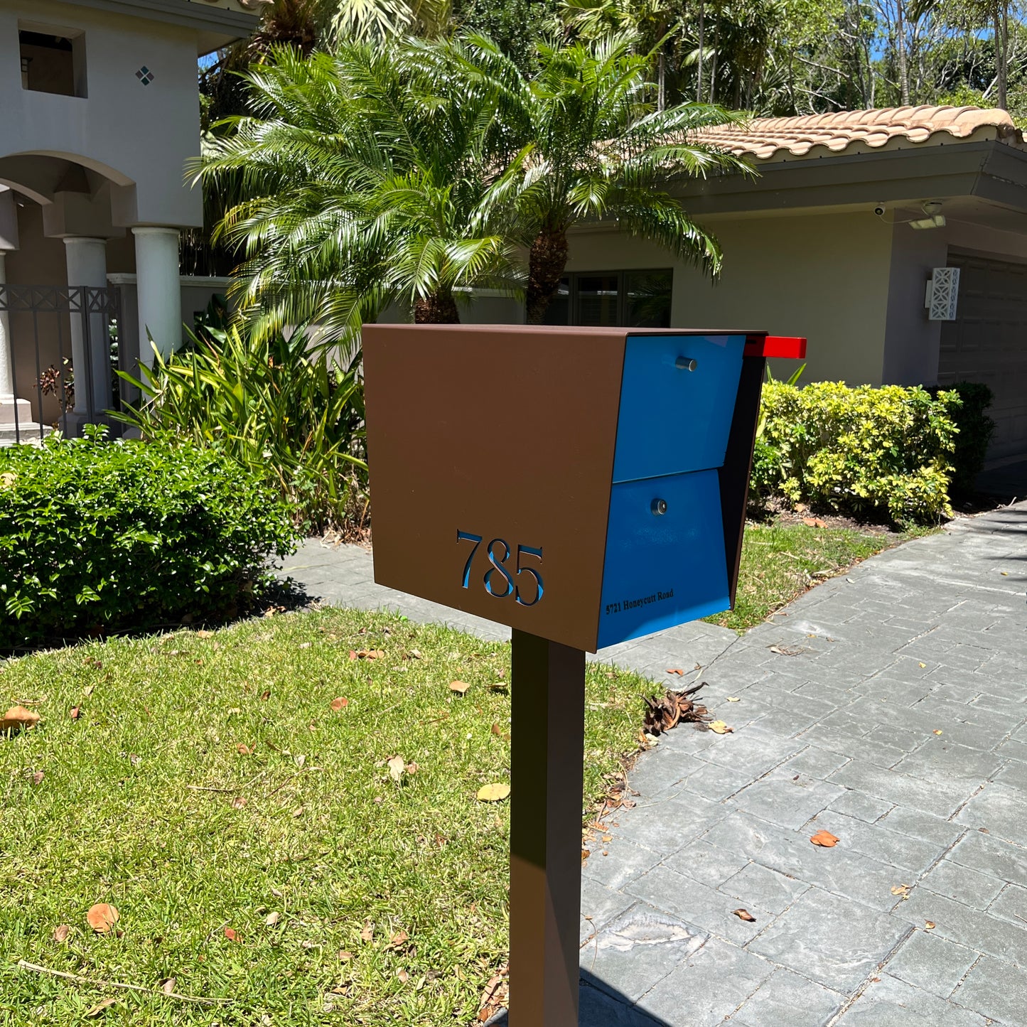 NEW! The UpTown Box Locking Package Dropbox in COCONUT - Modern Mailbox
