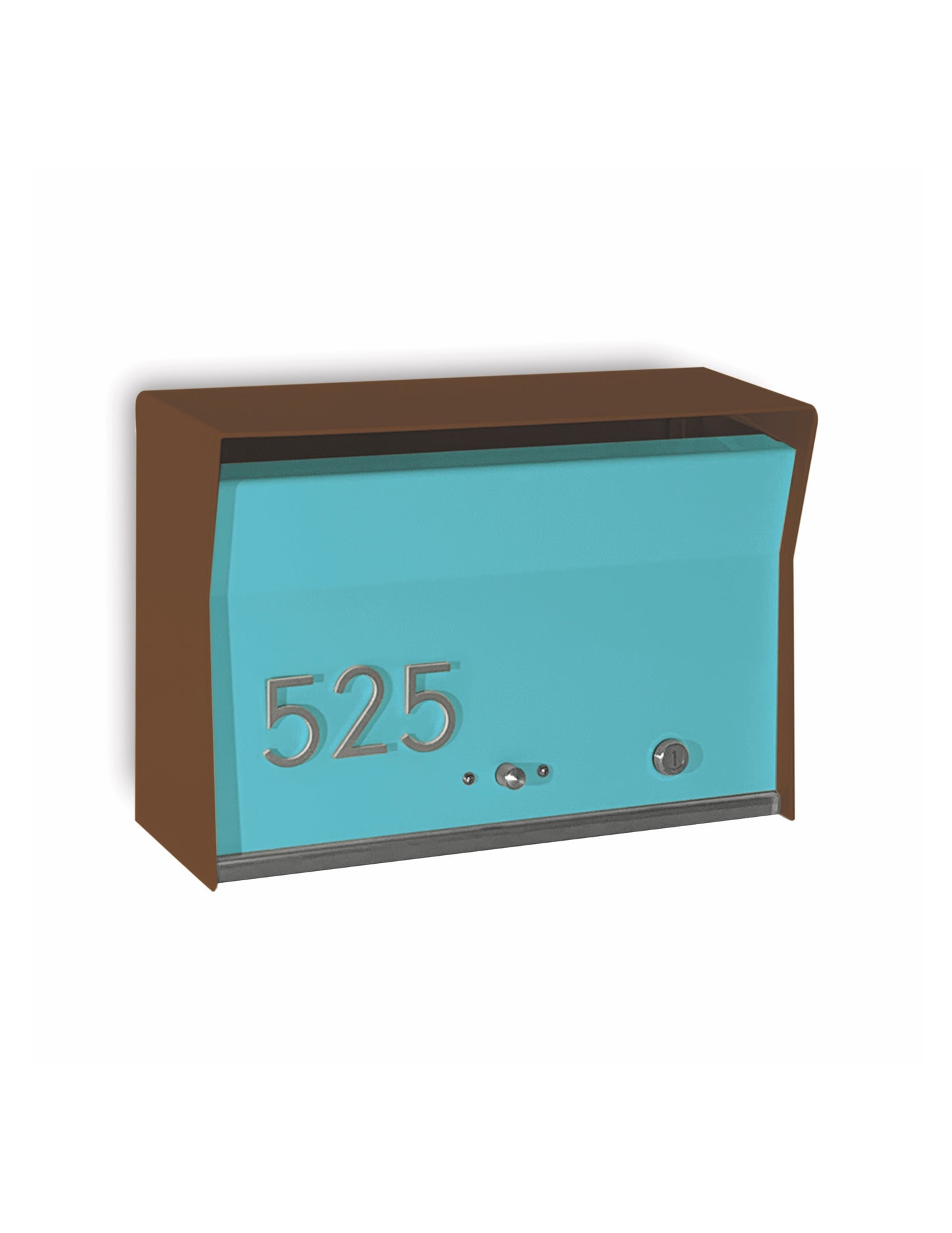 RetroBox Locking Wall Mounted Mailbox in COCONUT