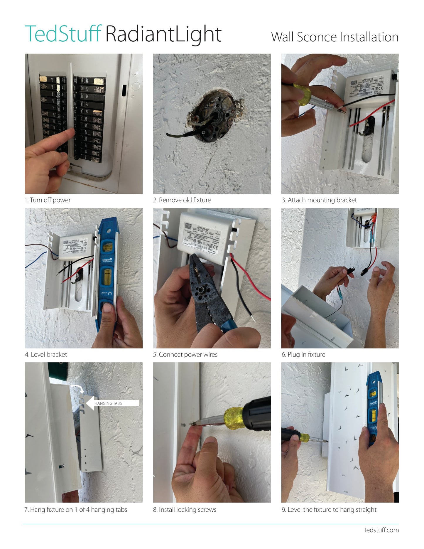 RadiantLight Peek-a-Boo Wall Sconces - Outdoor Wall Lights