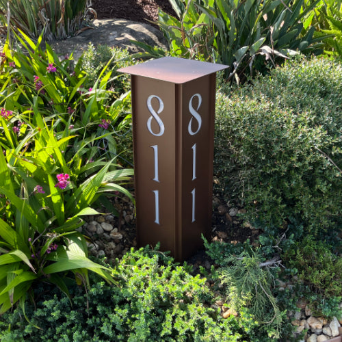 ADDRESS MARKER Landscape Light - Garden Light in day