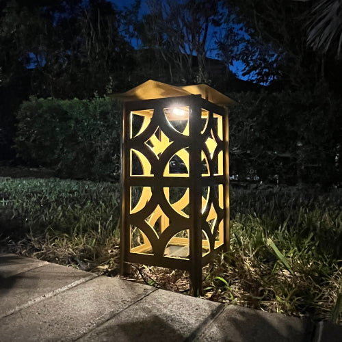 RadiantLight Diamond Breeze Block Landscape Light - Garden Light