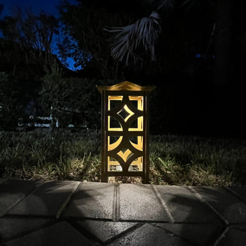 RadiantLight Diamond Breeze Block Landscape Light - Garden Light