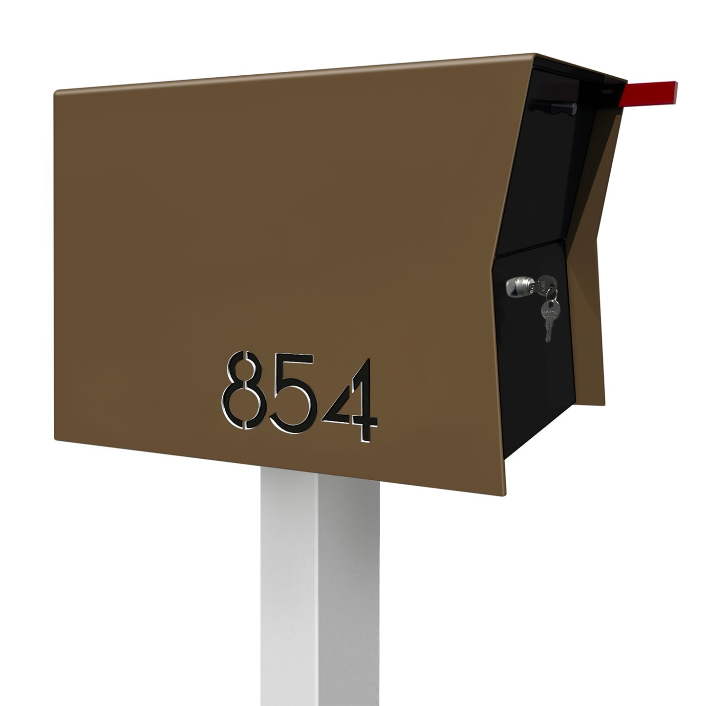 NEW! The Retrobox Locking Package Dropbox in COCONUT - Modern Mailbox