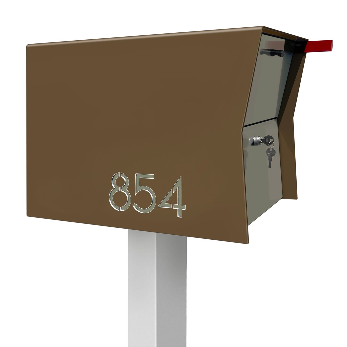 NEW! The Retrobox Locking Package Dropbox in COCONUT - Modern Mailbox