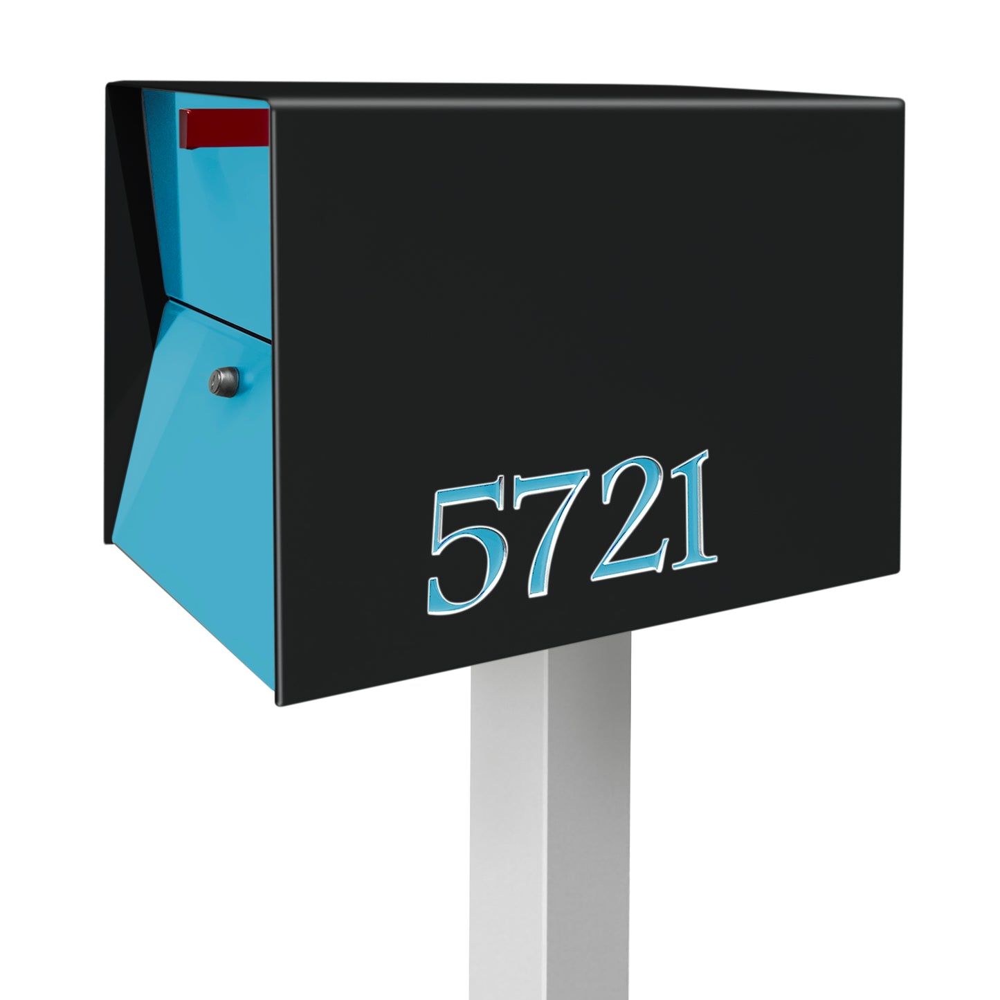 NEW! The UpTown Box Locking Package Dropbox in JET BLACK - Modern Mailbox