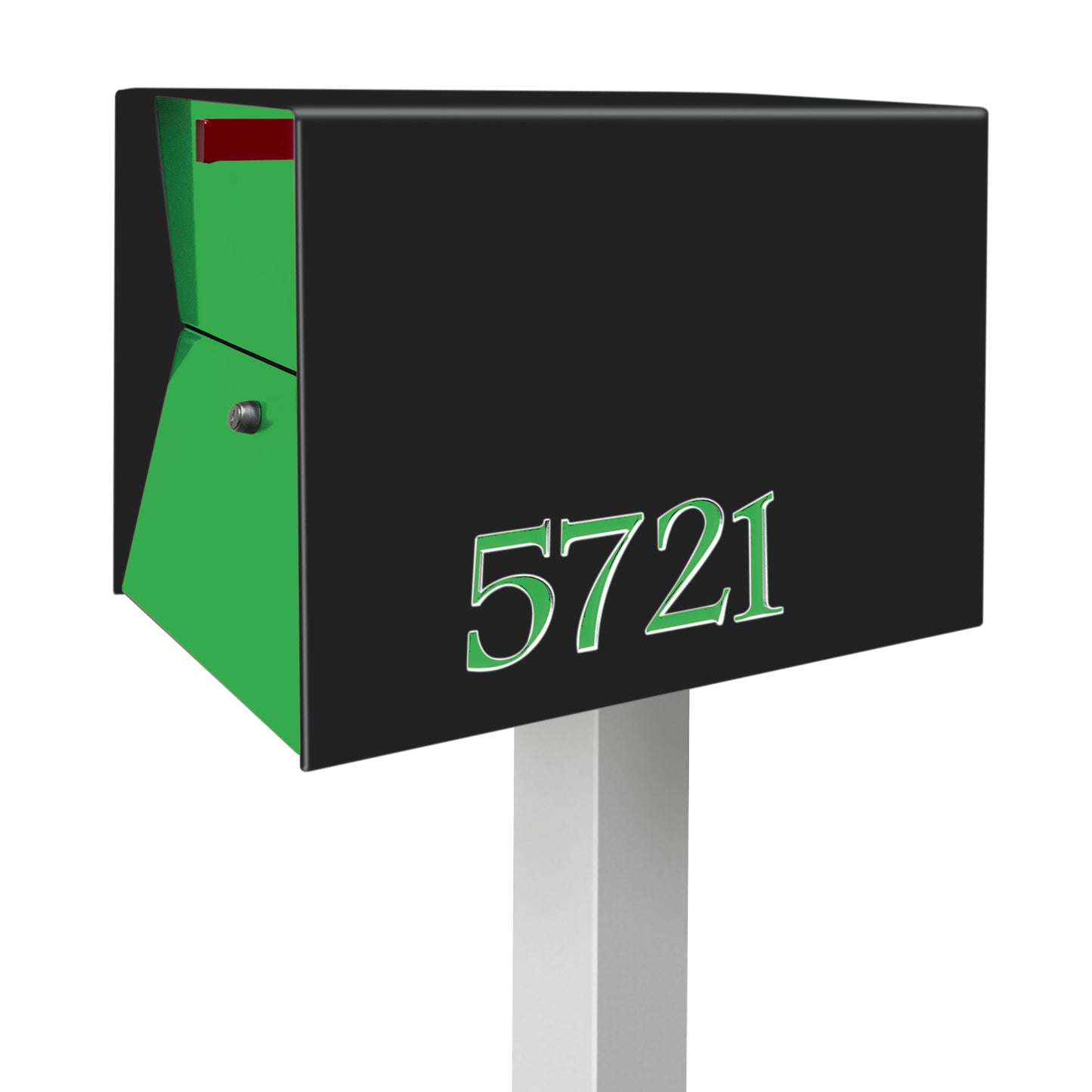 NEW! The UpTown Box Locking Package Dropbox in JET BLACK - Modern Mailbox