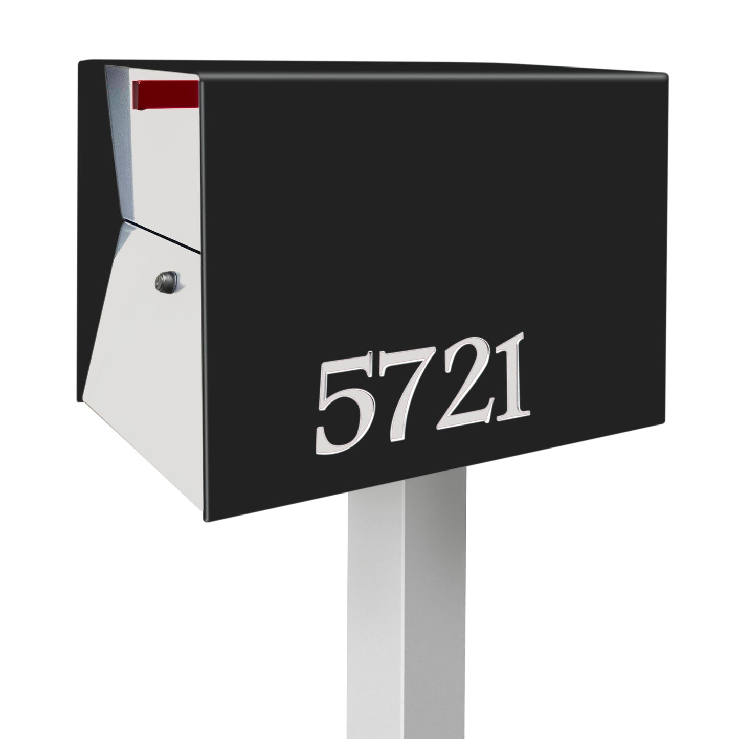 NEW! The UpTown Box Locking Package Dropbox in JET BLACK - Modern Mailbox