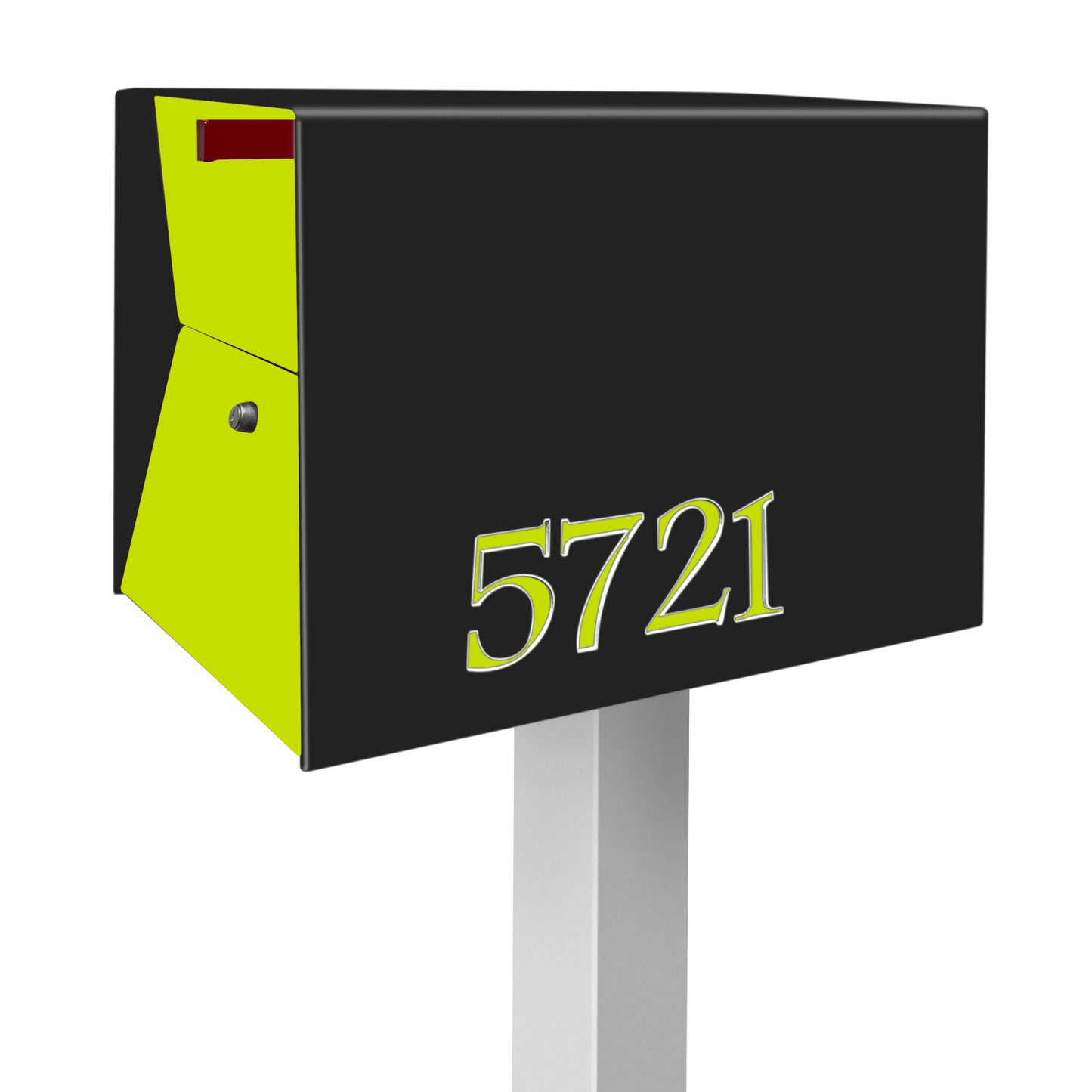 NEW! The UpTown Box Locking Package Dropbox in JET BLACK - Modern Mailbox