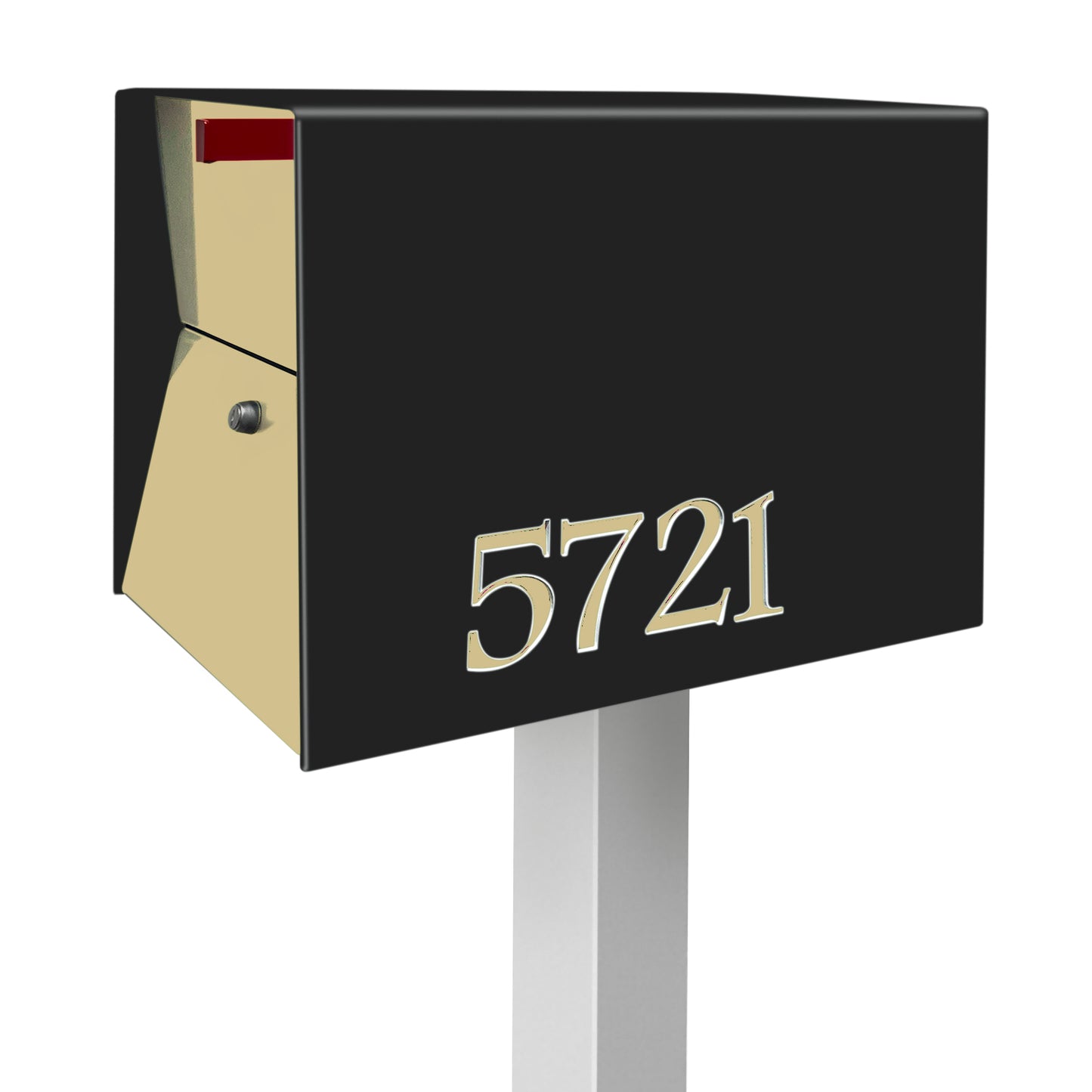 NEW! The UpTown Box Locking Package Dropbox in JET BLACK - Modern Mailbox