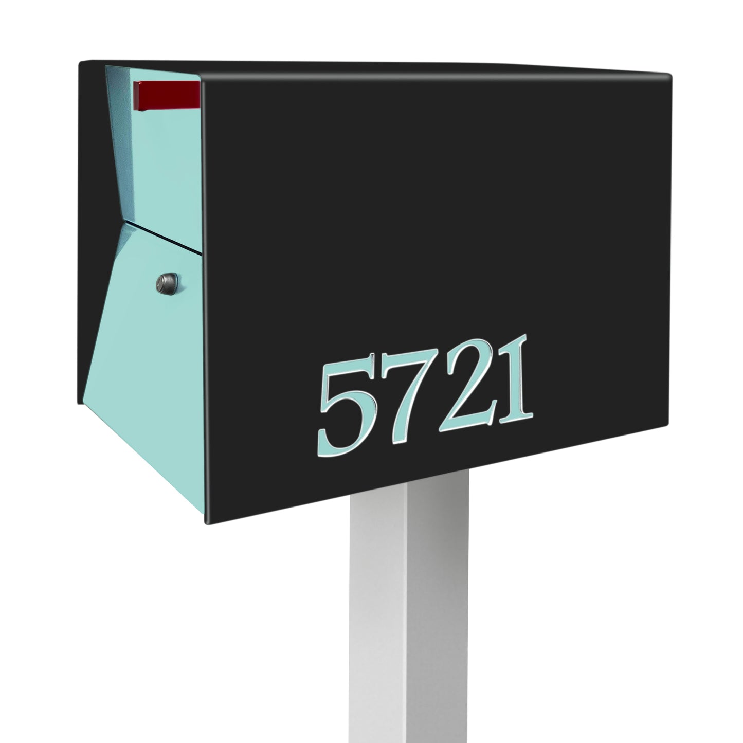 NEW! The UpTown Box Locking Package Dropbox in JET BLACK - Modern Mailbox