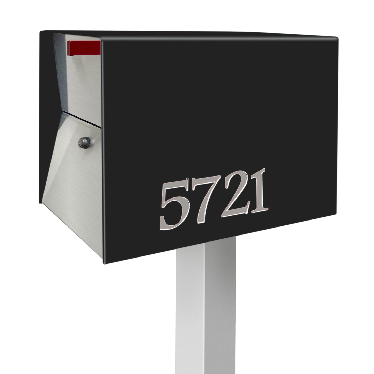 NEW! The UpTown Box Locking Package Dropbox in JET BLACK - Modern Mailbox