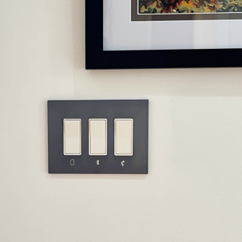 CleanPlate Wall Plate in Designer Gray | rocker switches
