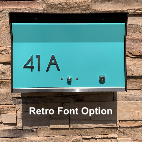 RetroBox Locking Wall Mounted Mailbox in COCONUT