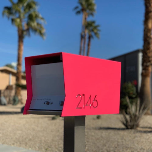 The Original RetroBox in CUSTOM COLORS - Modern Mailbox red steel
