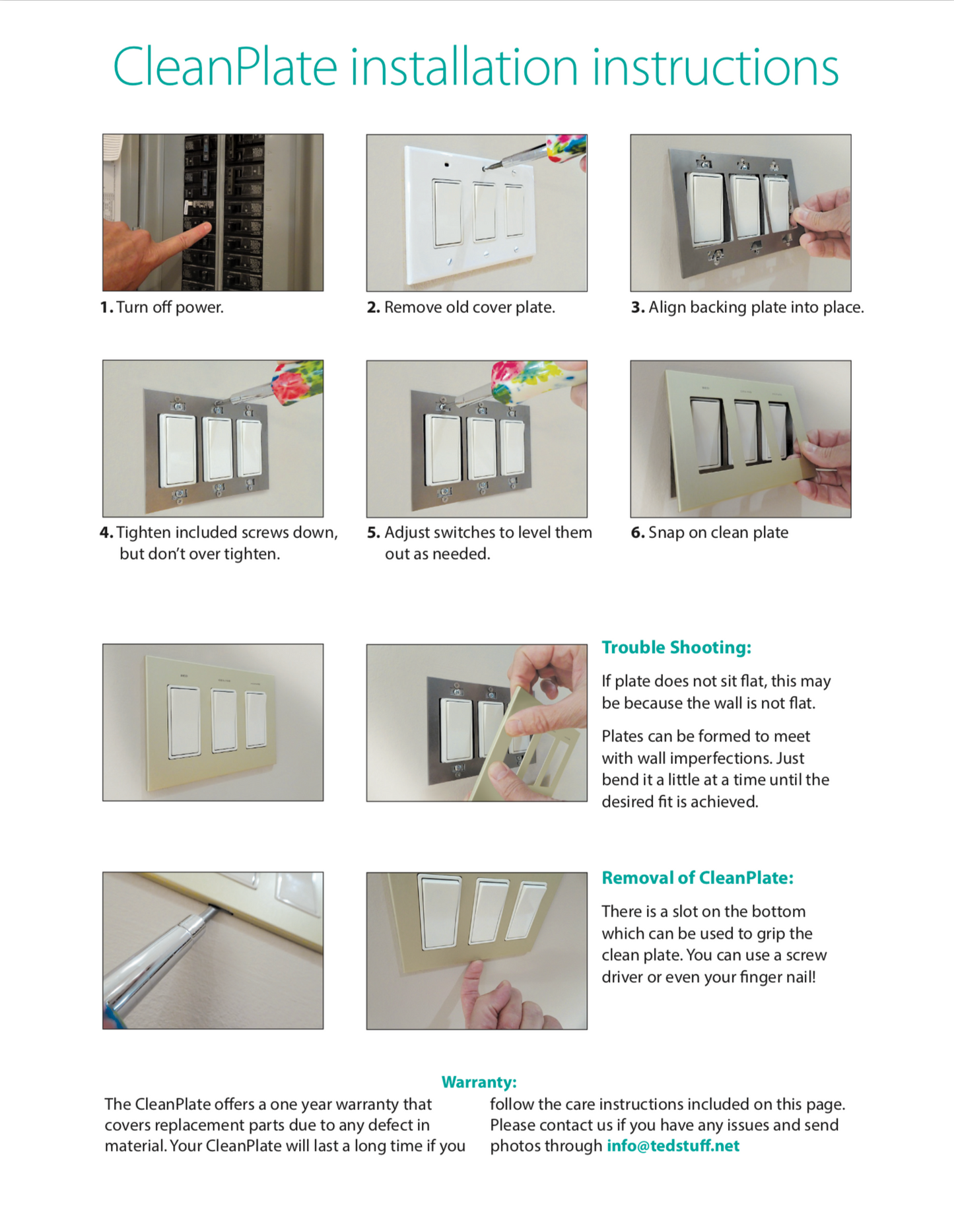 CleanPlate installation instructions