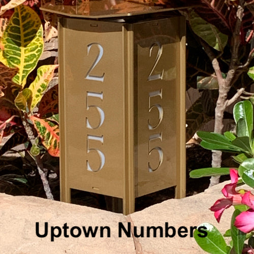 ADDRESS MARKER Landscape Light - Garden Light brown