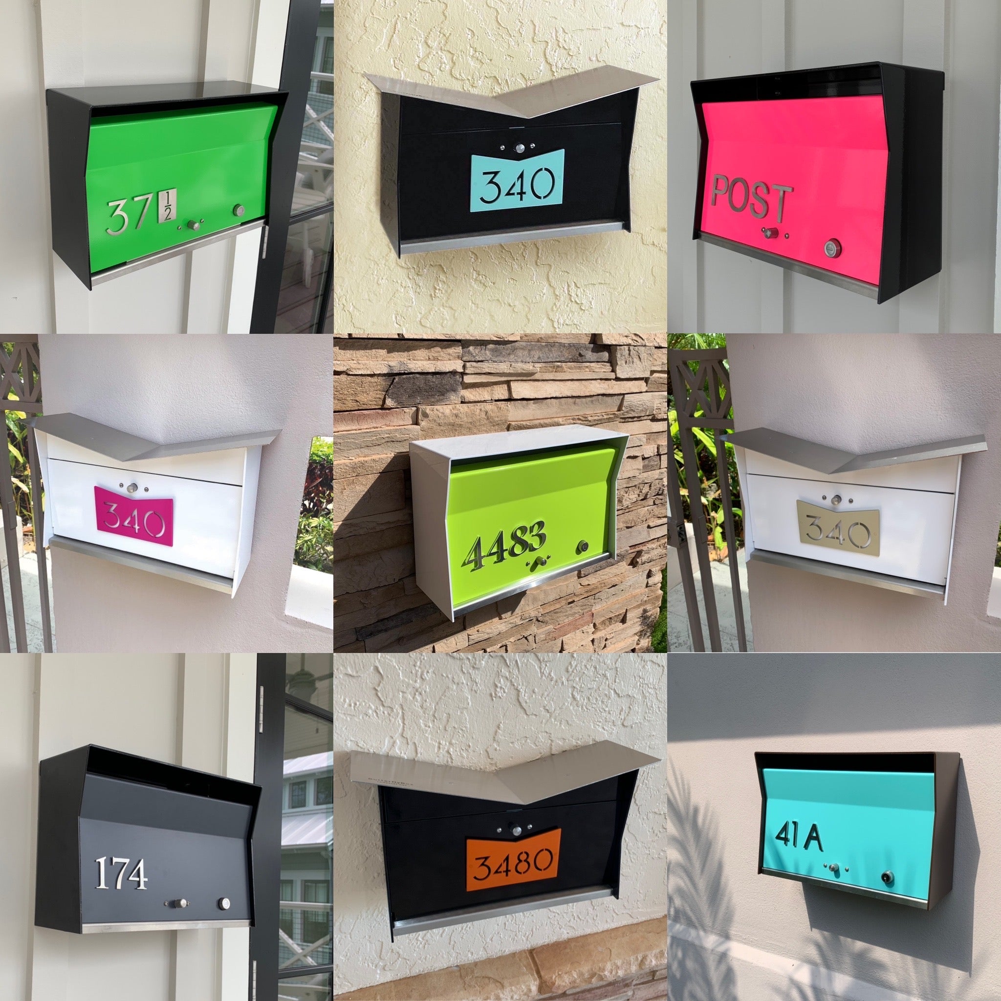 MODERN WALL MOUNTED MAILBOXES