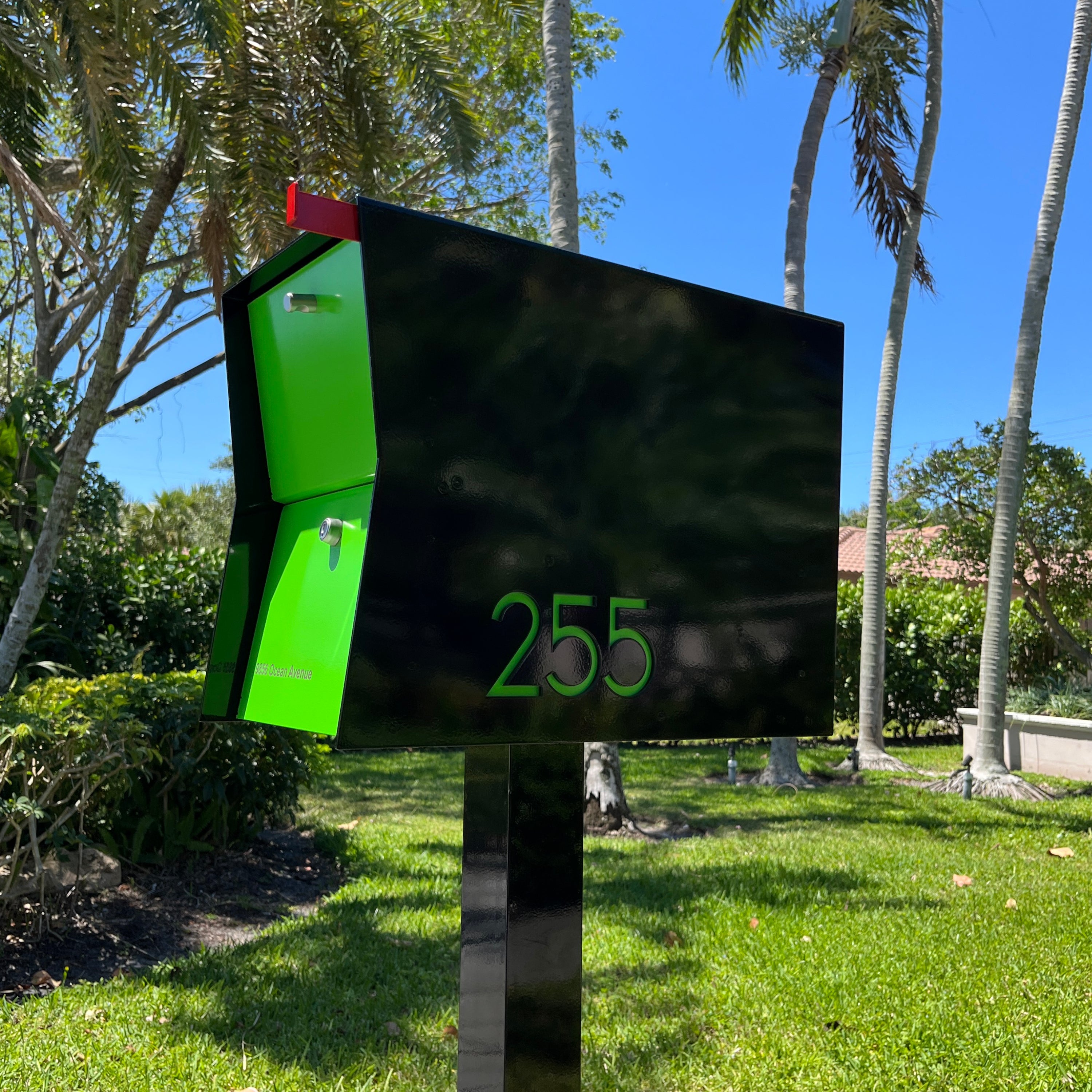 Modern Mailbox | Locking Package Dropbox in Jet Black – TedStuff.com