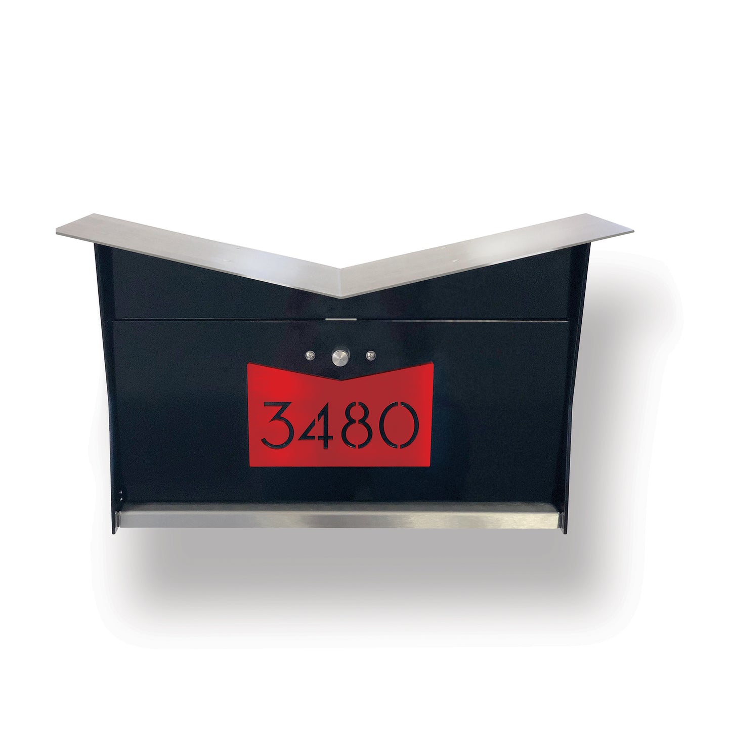 ButterFly Box in JET BLACK - Wall Mount Mailbox