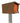 The Original Retrobox in COCONUT - Modern Mailbox brown and orange