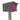 The Original Retrobox in DESIGNER GRAY - Modern Mailbox grey and pink