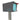 The Original Retrobox in DESIGNER GRAY - Modern Mailbox grey and cyan