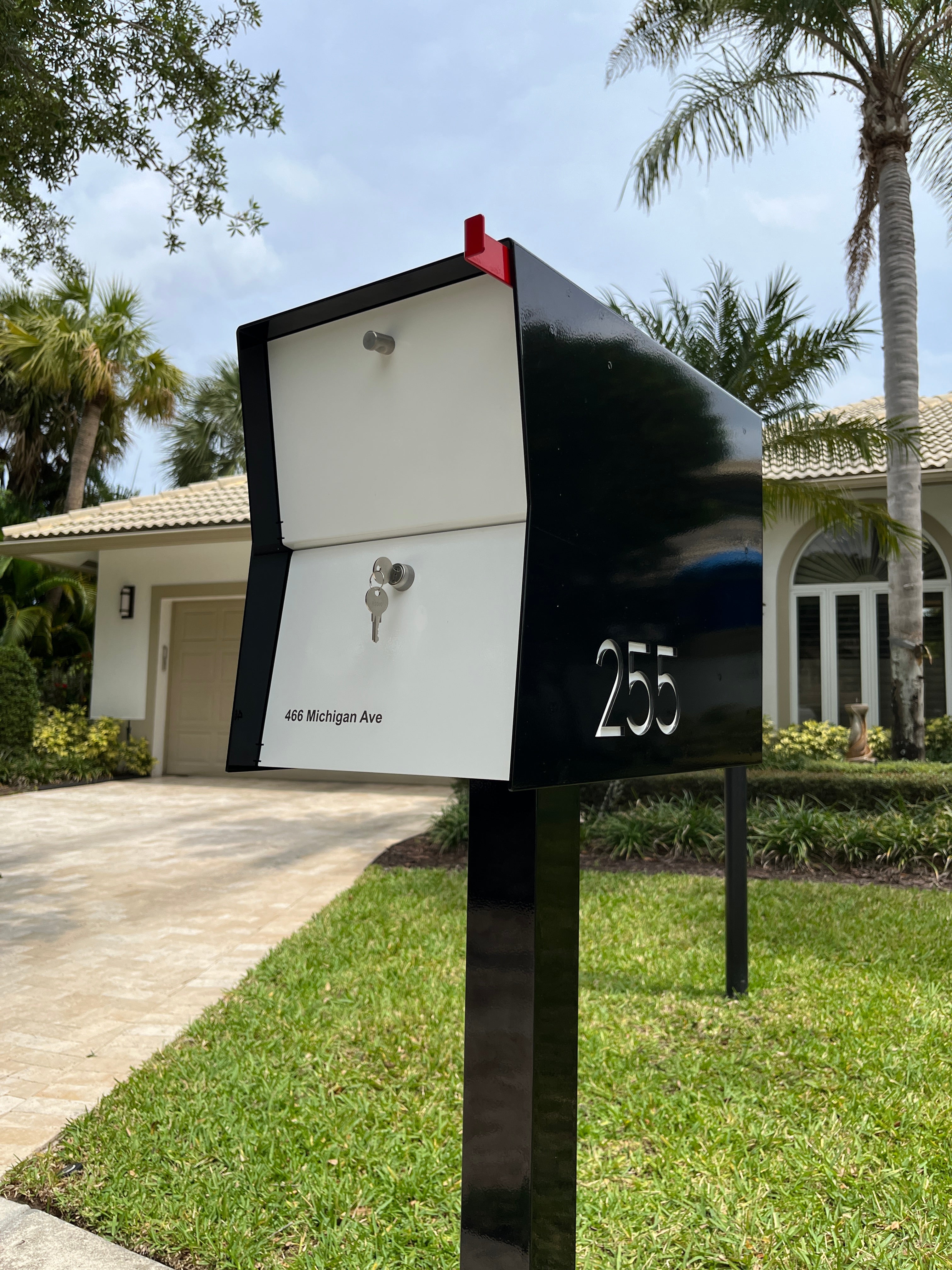 Modern Mailbox | Locking Package Dropbox in Jet Black – TedStuff.com