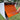 The Original Retrobox in JET BLACK - Modern Mailbox white orange