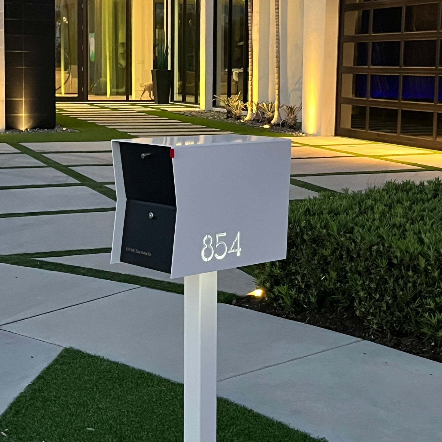 NEW! The Retrobox Locking Package Dropbox in JET BLACK - Modern Mailbox