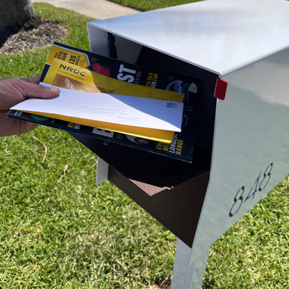 NEW! The UpTown Box Locking Package Dropbox  in JET BLACK - Modern Mailbox