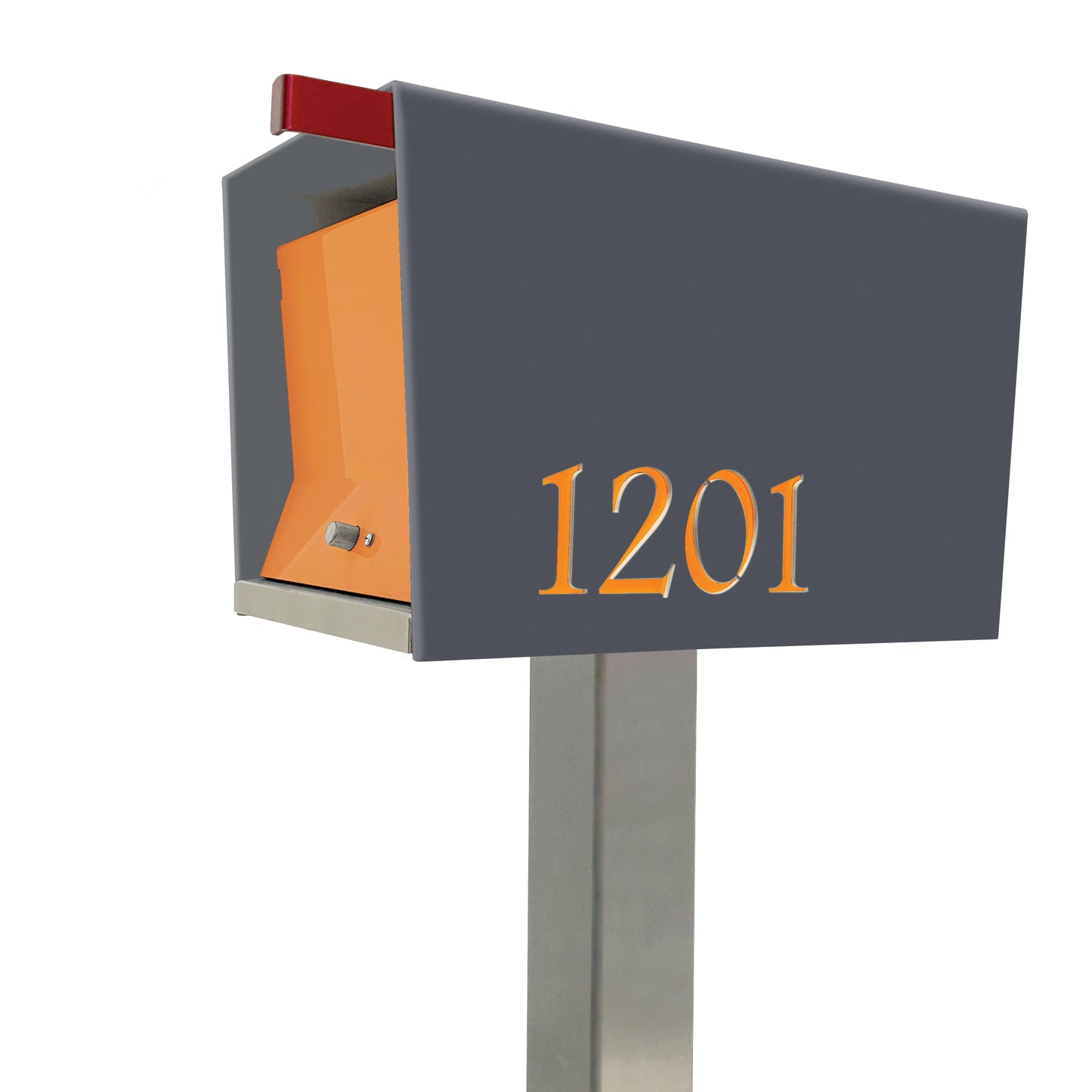 The Original UptownBox in DESIGNER GREY - Modern Mailbox