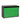 RetroBox Locking Wall Mount Mailbox in jet black and lime green