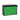 RetroBox Locking Wall Mount Mailbox in jet black and lime green