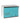 RetroBox Locking Wall Mount Mailbox in arctic white and aqua