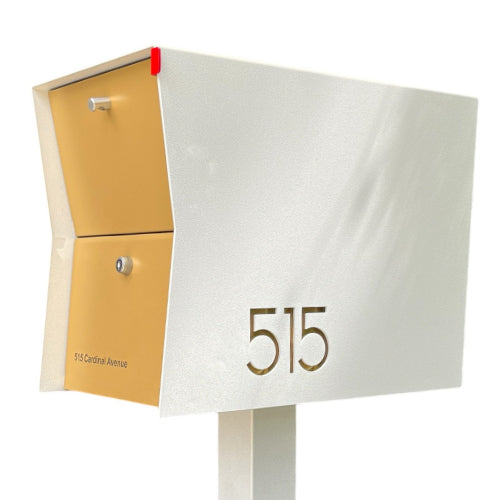 NEW! The Retrobox Locking Package Dropbox in ARCTIC WHITE - Modern Mailbox