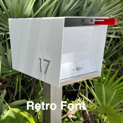 NEW!!!!       QUICK SHIP UptownBox in ARCTIC WHITE on WHITE - Modern Mailbox