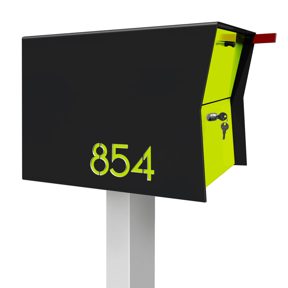 Modern Mailbox | Locking Package Dropbox in Jet Black – TedStuff.com