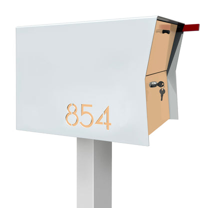 NEW! The Retrobox Locking Package Dropbox in ARCTIC WHITE - Modern Mailbox
