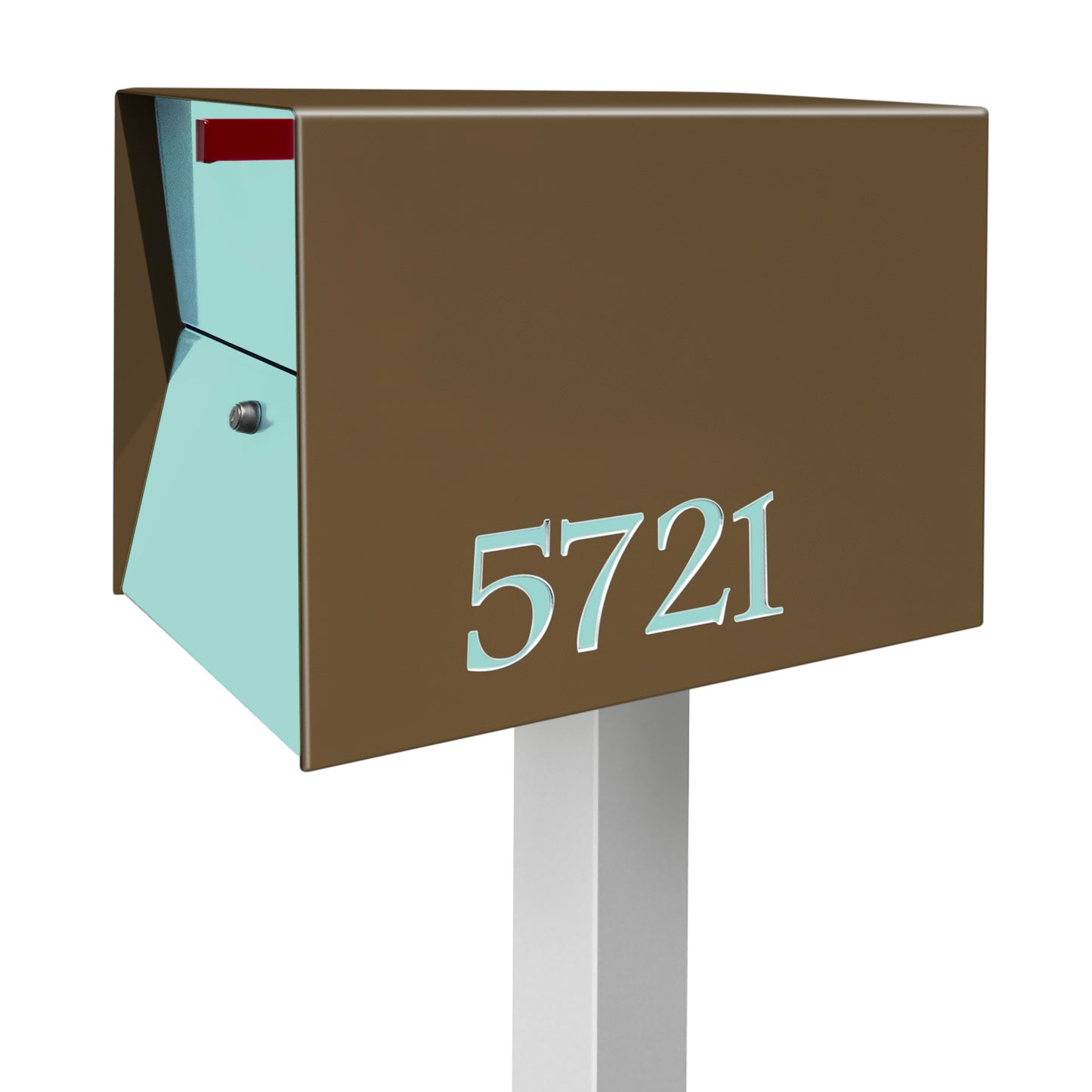 NEW! The UpTown Box Locking Package Dropbox  in COCONUT - Modern Mailbox