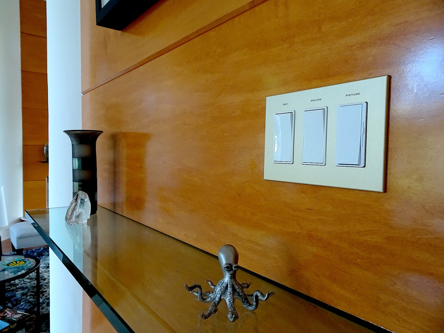 CleanPlate Wall Plate in Midcentury Gold for Rocker Switches