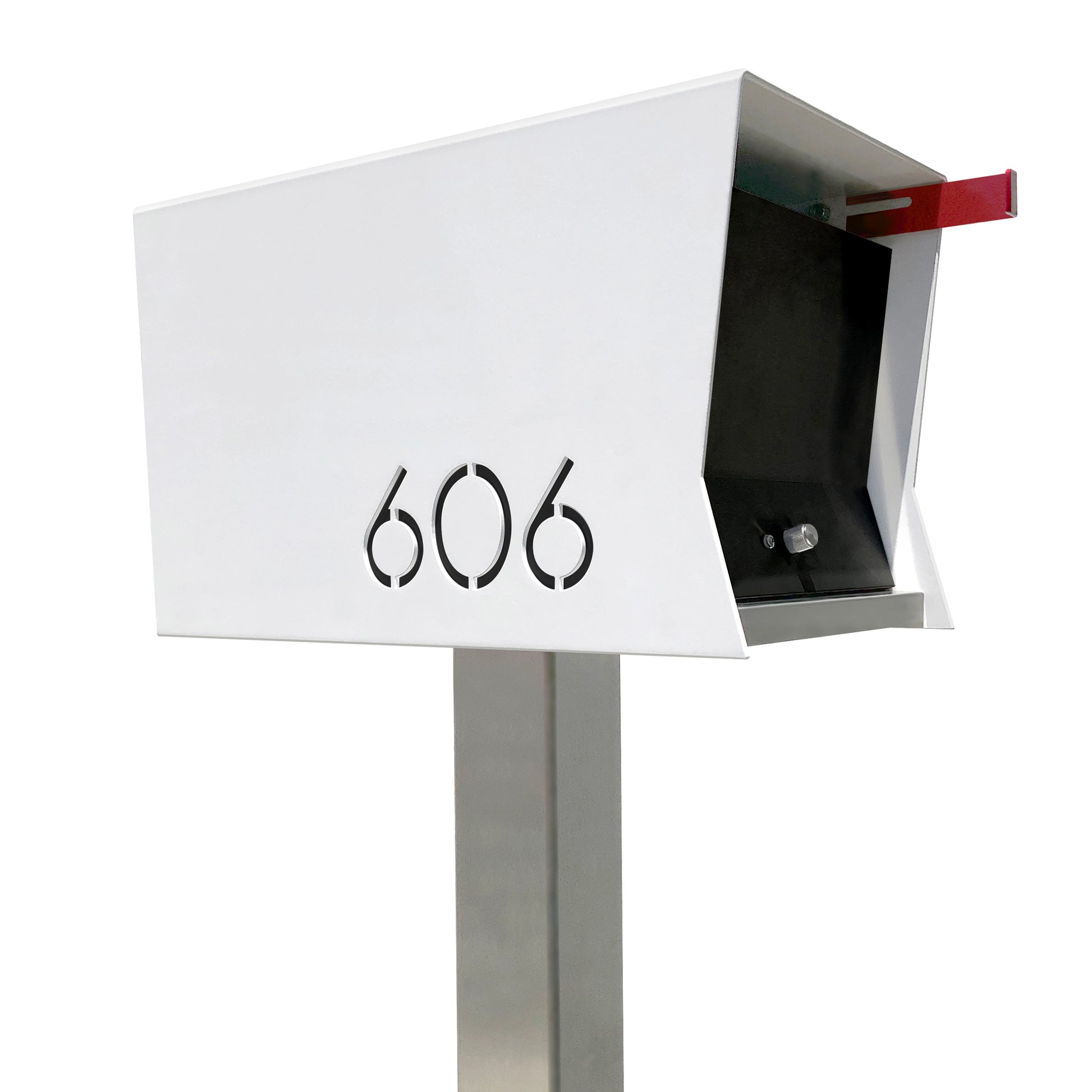 The Original Retrobox in ARCTIC WHITE - Modern Mailbox black and white