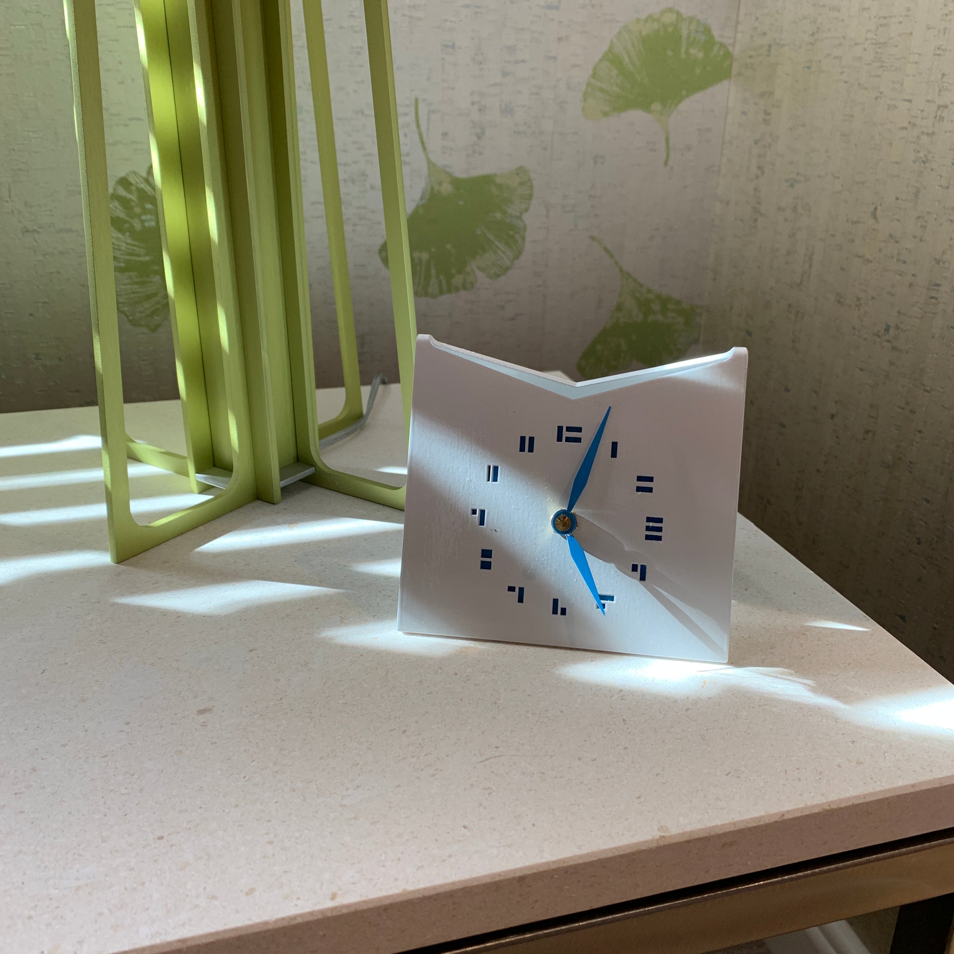 The RetroClock in DESIGNER White Modern Desk Clock
