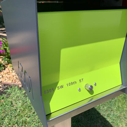 The Original UptownBox in CUSTOM COLORS - Modern Mailbox black green