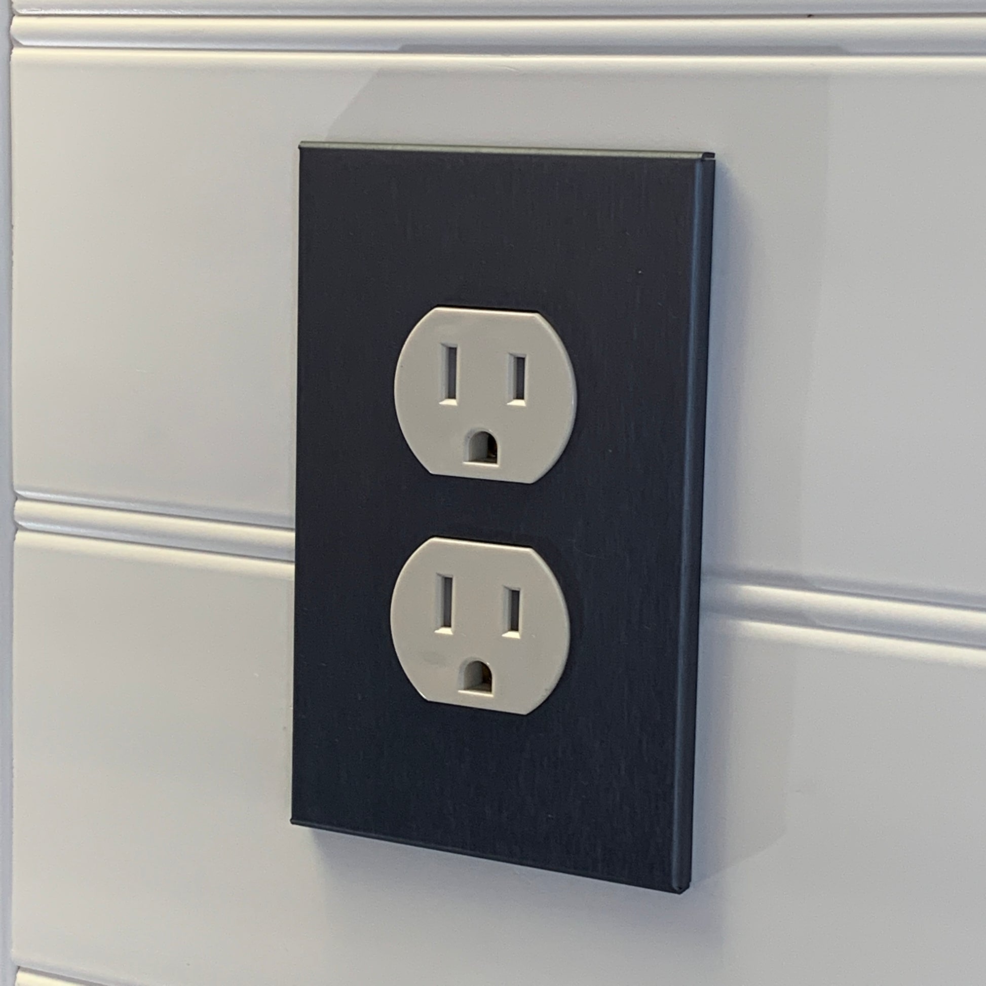 CleanPlate Classic Wall Plate in Designer Gray | Electrical Outlet
