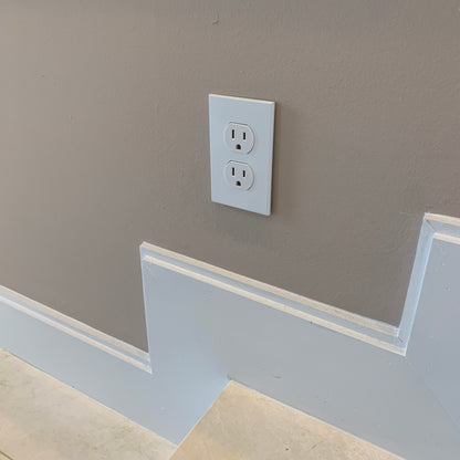 CleanPlate Classic Wall Plate in Contemporary White | Electrical Outlet