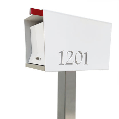 The Original UptownBox in ARCTIC WHITE - Modern Mailbox pure white